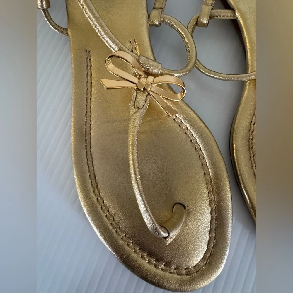 Kate Spade New York Gold Women's Sandals flip flops  10M